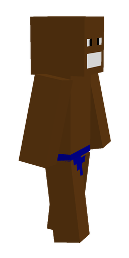Brown skin: body, right side render