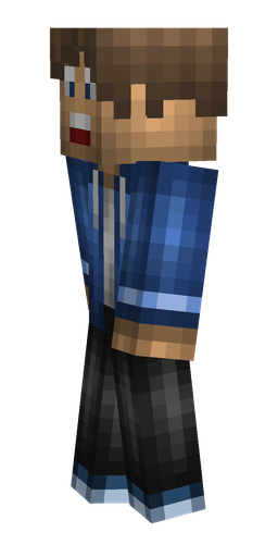 Black skin: body, left side render