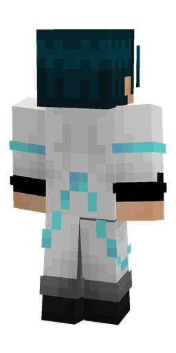 Black skin: body, back render