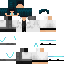 Black skin: raw texture render