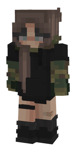 Black skin: body, front render