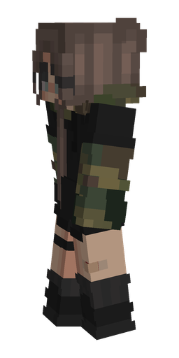 Black skin: body, left side render