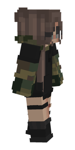 Black skin: body, right side render