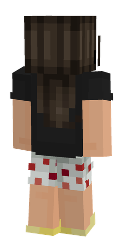 Black skin: body, back render