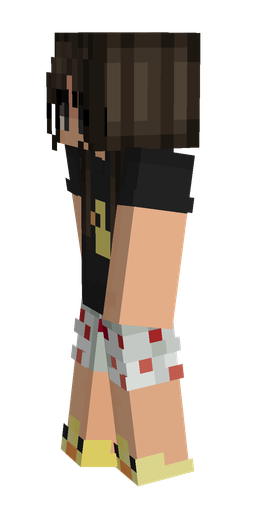 Black skin: body, left side render