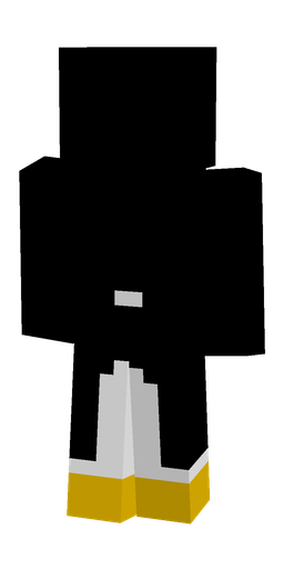 Black skin: body, back render