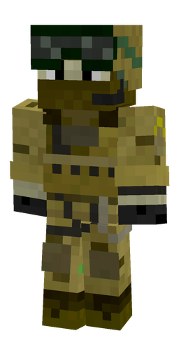 Black skin: body, front render