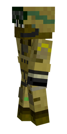 Black skin: body, left side render