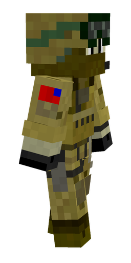Black skin: body, right side render