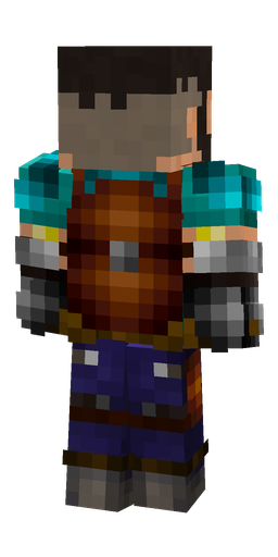 Black skin: body, back render