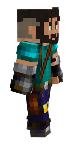 Black skin: body, right side render