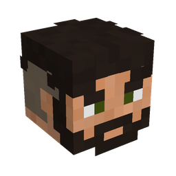 Black skin: head render
