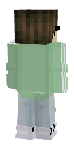 Blue skin: body, back render