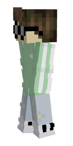 Blue skin: body, left side render