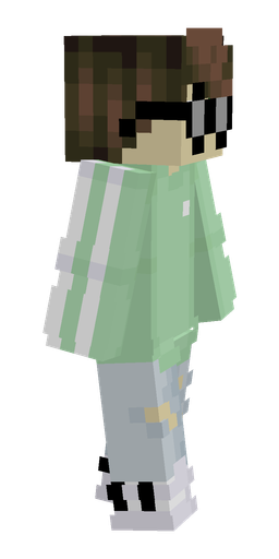 Blue skin: body, right side render