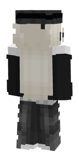 Black skin: body, back render