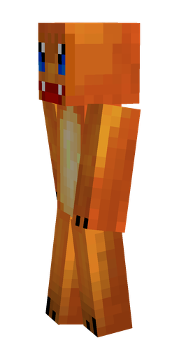 Brown skin: body, left side render