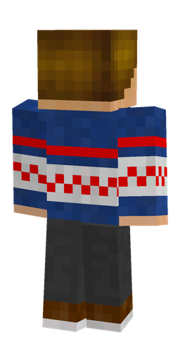 Black skin: body, back render
