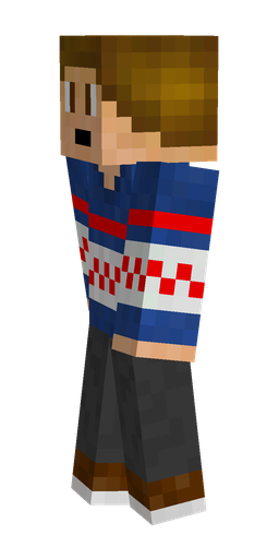 Black skin: body, left side render