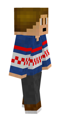 Black skin: body, right side render