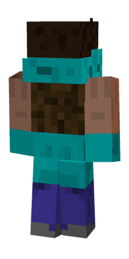 Black skin: body, back render