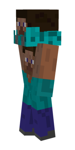 Black skin: body, left side render