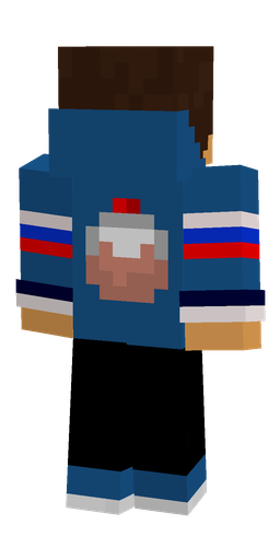Black skin: body, back render