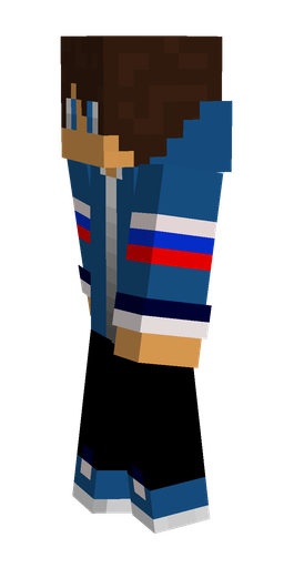 Black skin: body, left side render