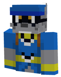 Blue skin: bust render