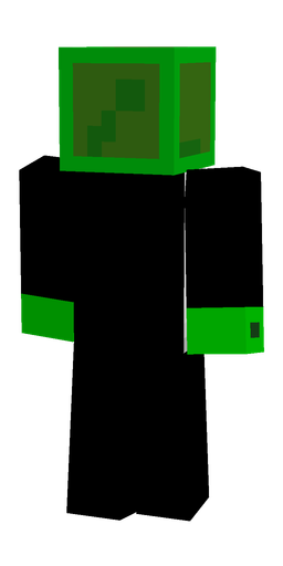 Black skin: body, back render