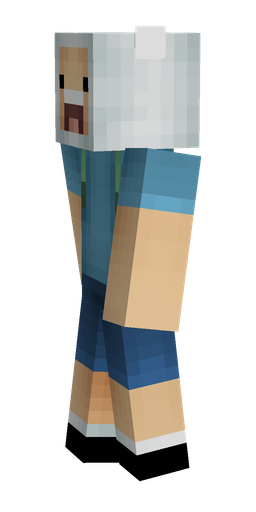 Blue skin: body, left side render