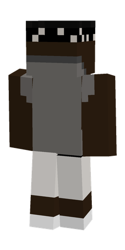 Brown skin: body, back render