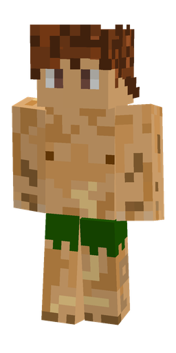 Brown skin: body, front render