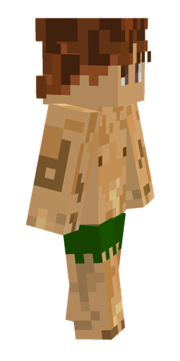 Brown skin: body, right side render