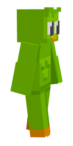 Green skin: body, right side render