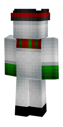 Black skin: body, back render
