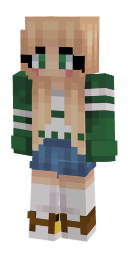 Green skin: body, front render