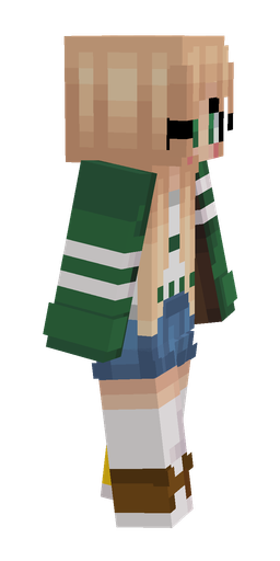 Green skin: body, right side render