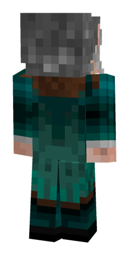 Black skin: body, back render
