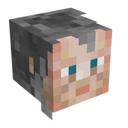 Black skin: head render