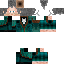 Black skin: raw texture render