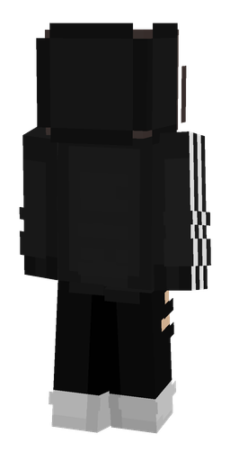 Black skin: body, back render