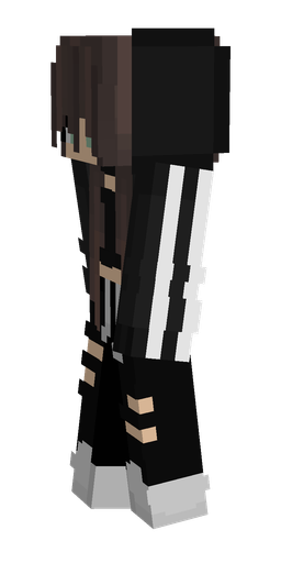 Black skin: body, left side render