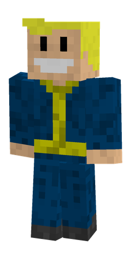 Blue skin: body, front render