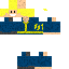 Blue skin: raw texture render