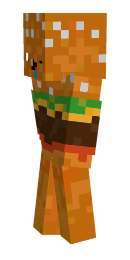 Brown skin: body, left side render
