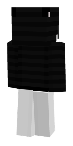 Black skin: body, back render