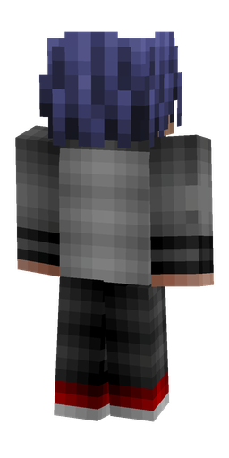 Black skin: body, back render