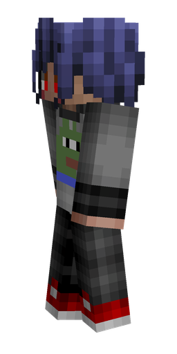 Black skin: body, left side render