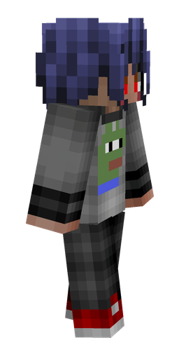 Black skin: body, right side render